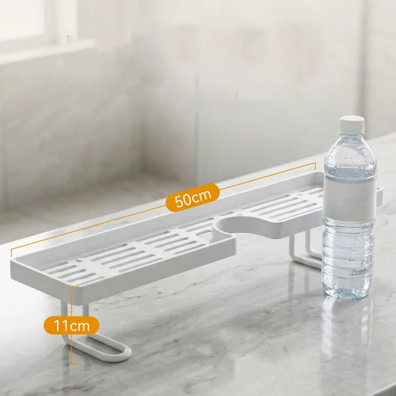 No-Drill Faucet Shelf Organizer