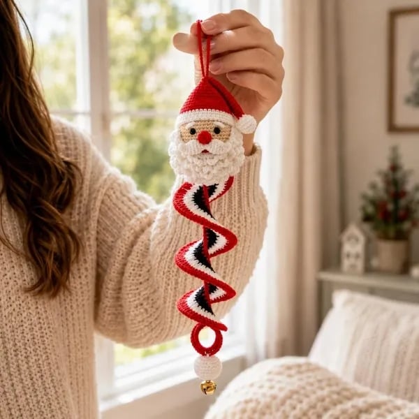 DIY Spiral Crochet Ornament Kit – Choose from 9 Seasonal Characters