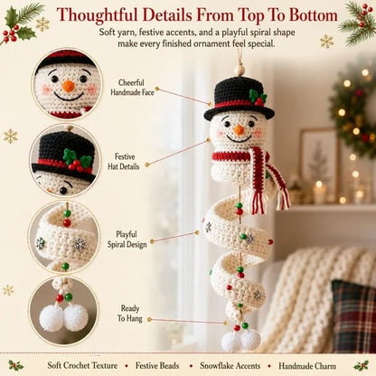 DIY Spiral Crochet Ornament Kit – Choose from 9 Seasonal Characters