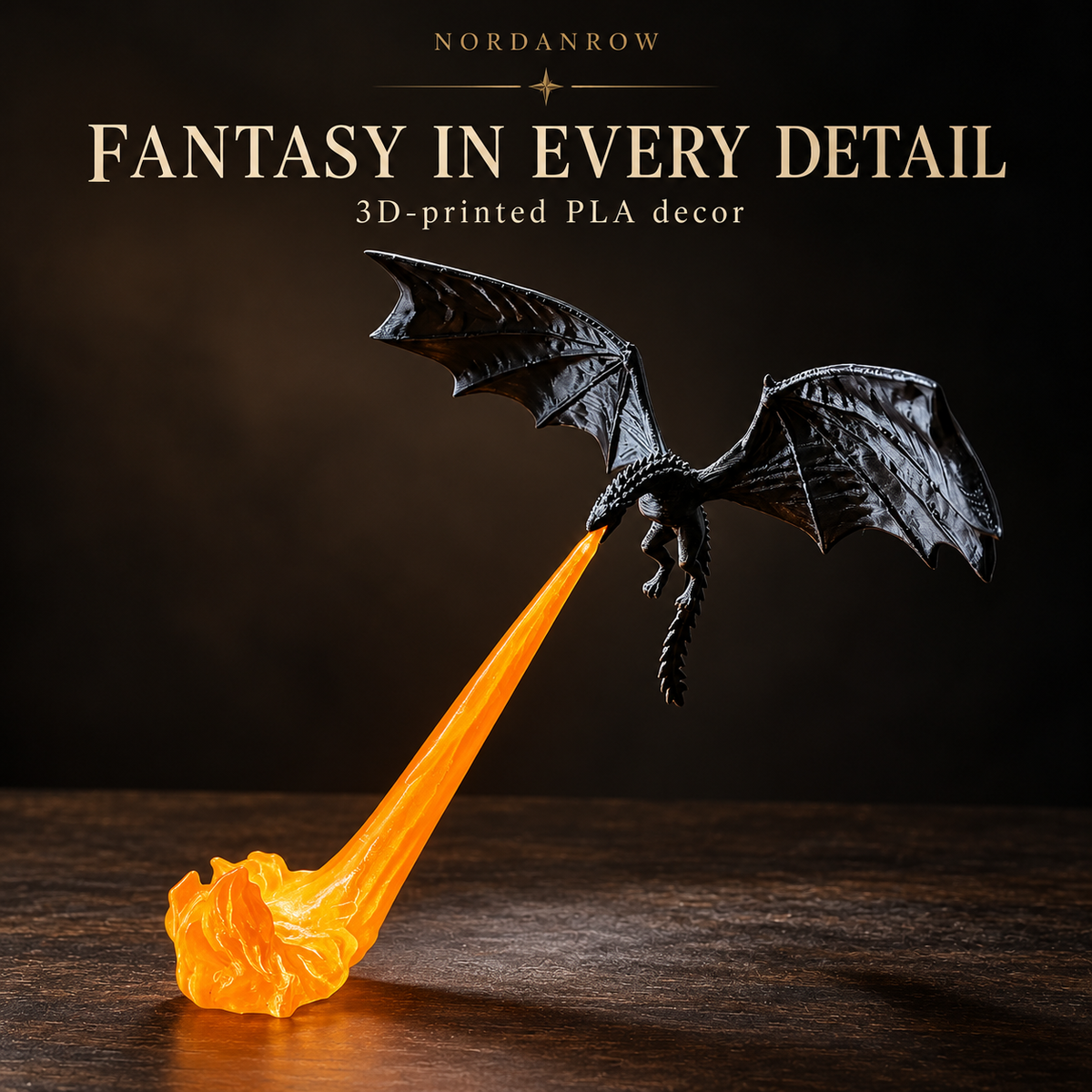 🐉 3D Printed Dragon Flame Book Nook Bring a Fire-Breathing Fantasy Dragon to Your Bookshelf