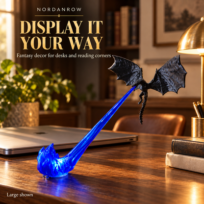 🐉 3D Printed Dragon Flame Book Nook Bring a Fire-Breathing Fantasy Dragon to Your Bookshelf