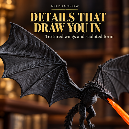 🐉 3D Printed Dragon Flame Book Nook Bring a Fire-Breathing Fantasy Dragon to Your Bookshelf