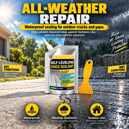 Self-Leveling Concrete Crack Sealant Kit | 100 g Pouch + 1 Scraper