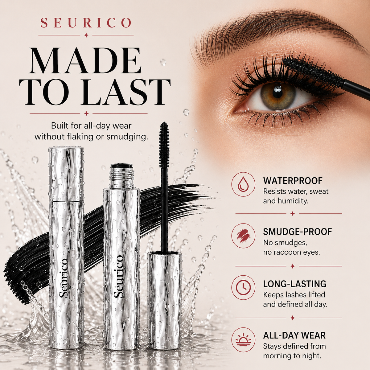 Waterproof Curling & Lengthening Mascara
