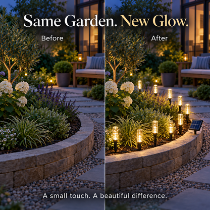 Solar Bubble Garden Lights — 10 Lights + 1 Solar Panel