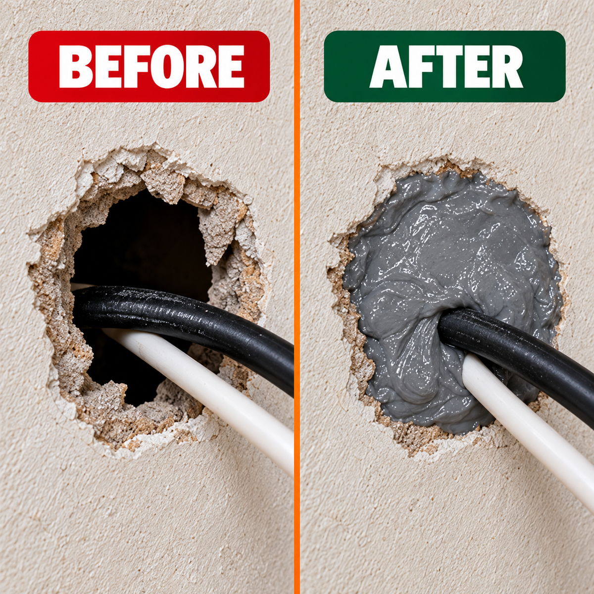 Rodent Block Sealing Gel for Wall, Pipe & Cable Gaps