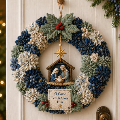 3D Fabric Christmas Wreath DIY Kit – 6 Festive Designs