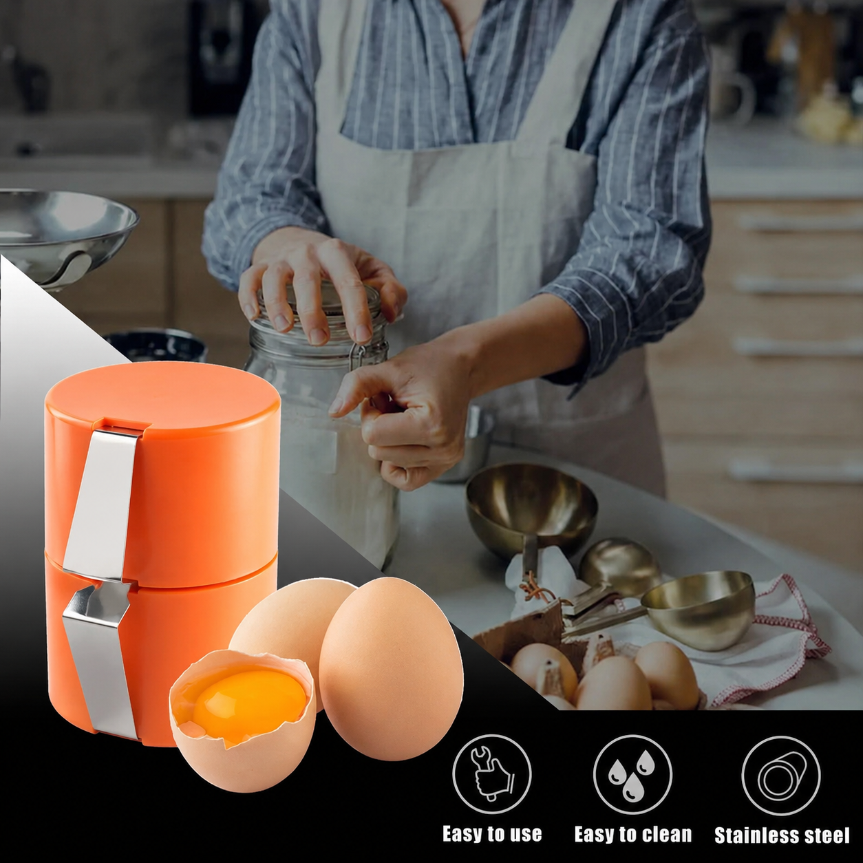 Quick Egg Cracker Tool – Open Hundreds Of Eggs Faster & Cleaner