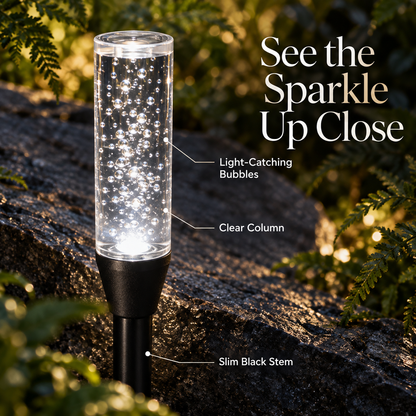 Solar Bubble Garden Lights — 10 Lights + 1 Solar Panel
