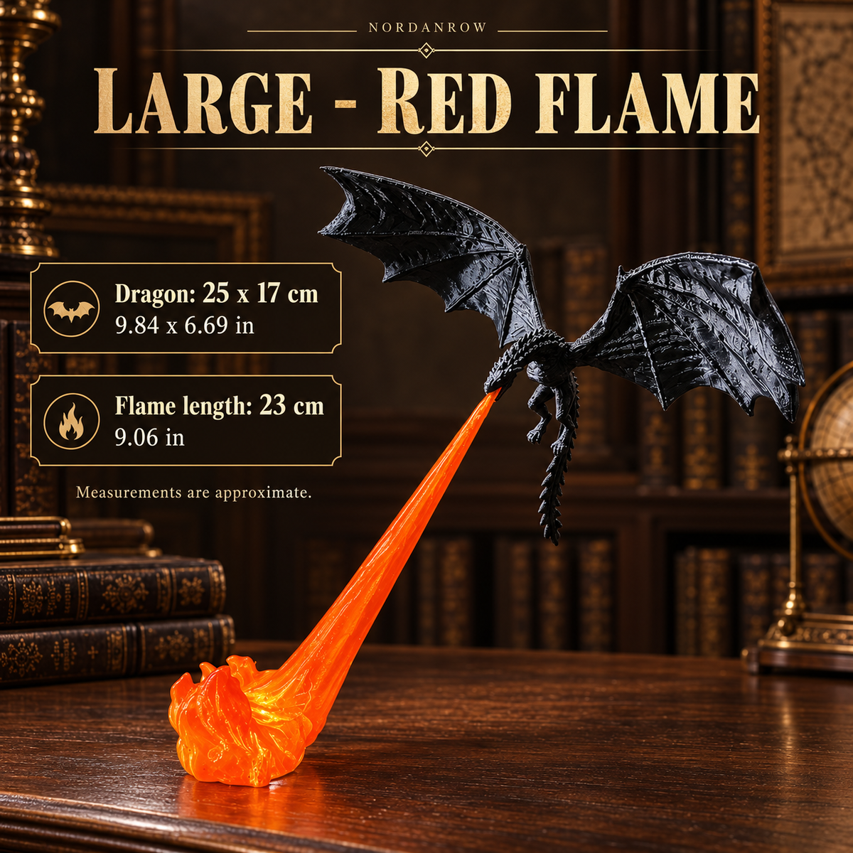 🐉 3D Printed Dragon Flame Book Nook Bring a Fire-Breathing Fantasy Dragon to Your Bookshelf