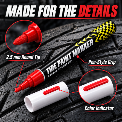 DIY Tire Paint Marker – Quick-Drying & Waterproof