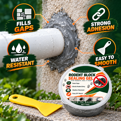 Rodent Block Sealing Gel for Wall, Pipe & Cable Gaps
