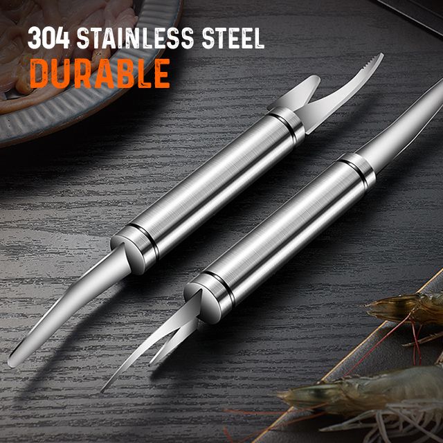 5-in-1 Shrimp Peeler, Deveiner & Seafood Prep Knife