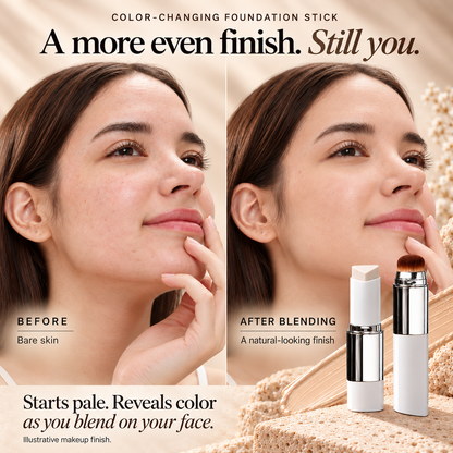 Korean 2-in-1 Color-Changing Foundation Stick