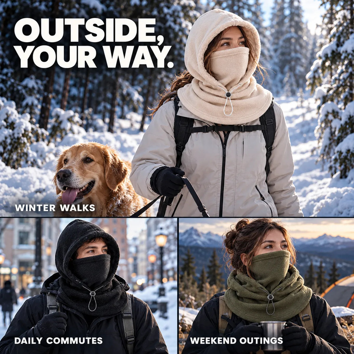 Everyday 3-in-1 Winter Hood