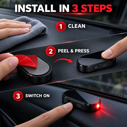 Auto-Sensing LED Vehicle Warning Light