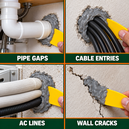 Rodent Block Sealing Gel for Wall, Pipe & Cable Gaps