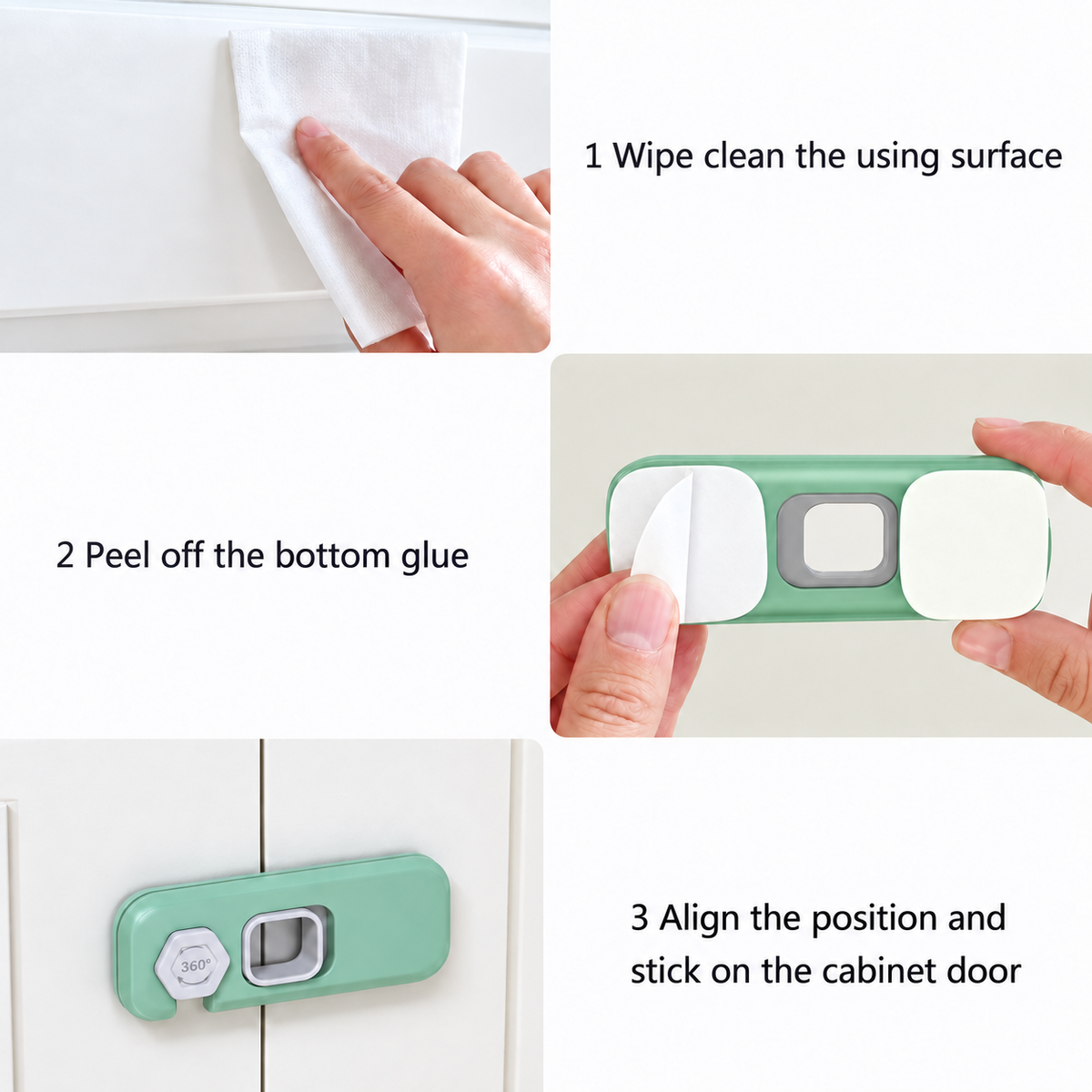Child Safety Locks for Cabinets, Drawers & Refrigerators