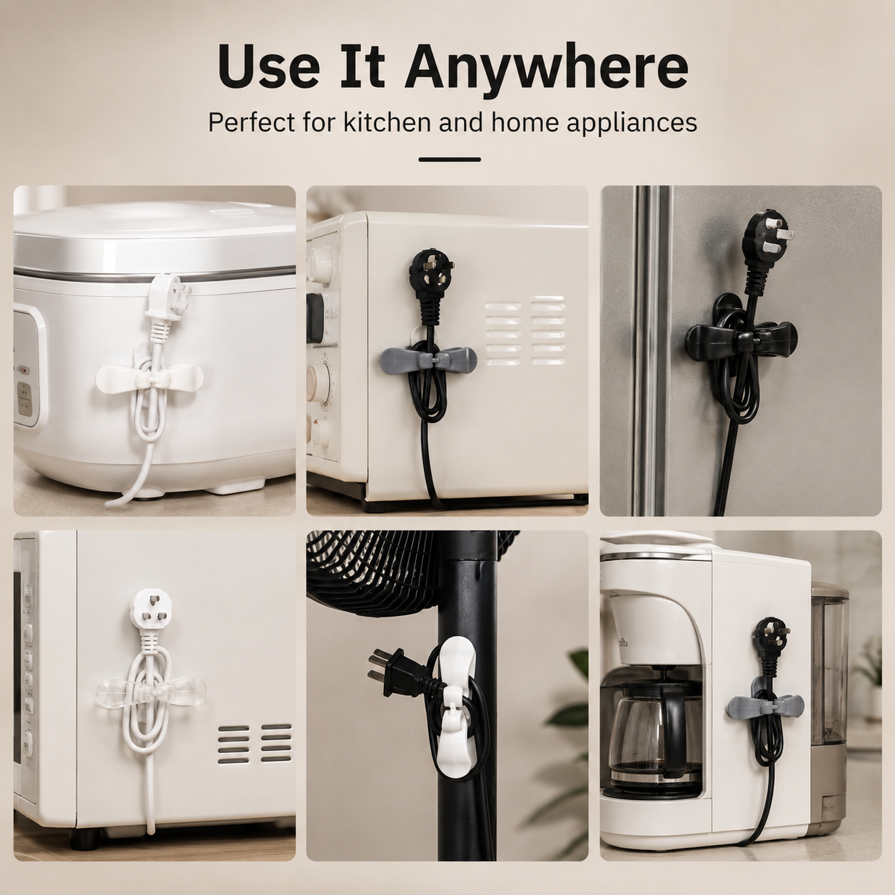 Self-Adhesive Cable Holder – Keep Cords Neat and Tangle-Free