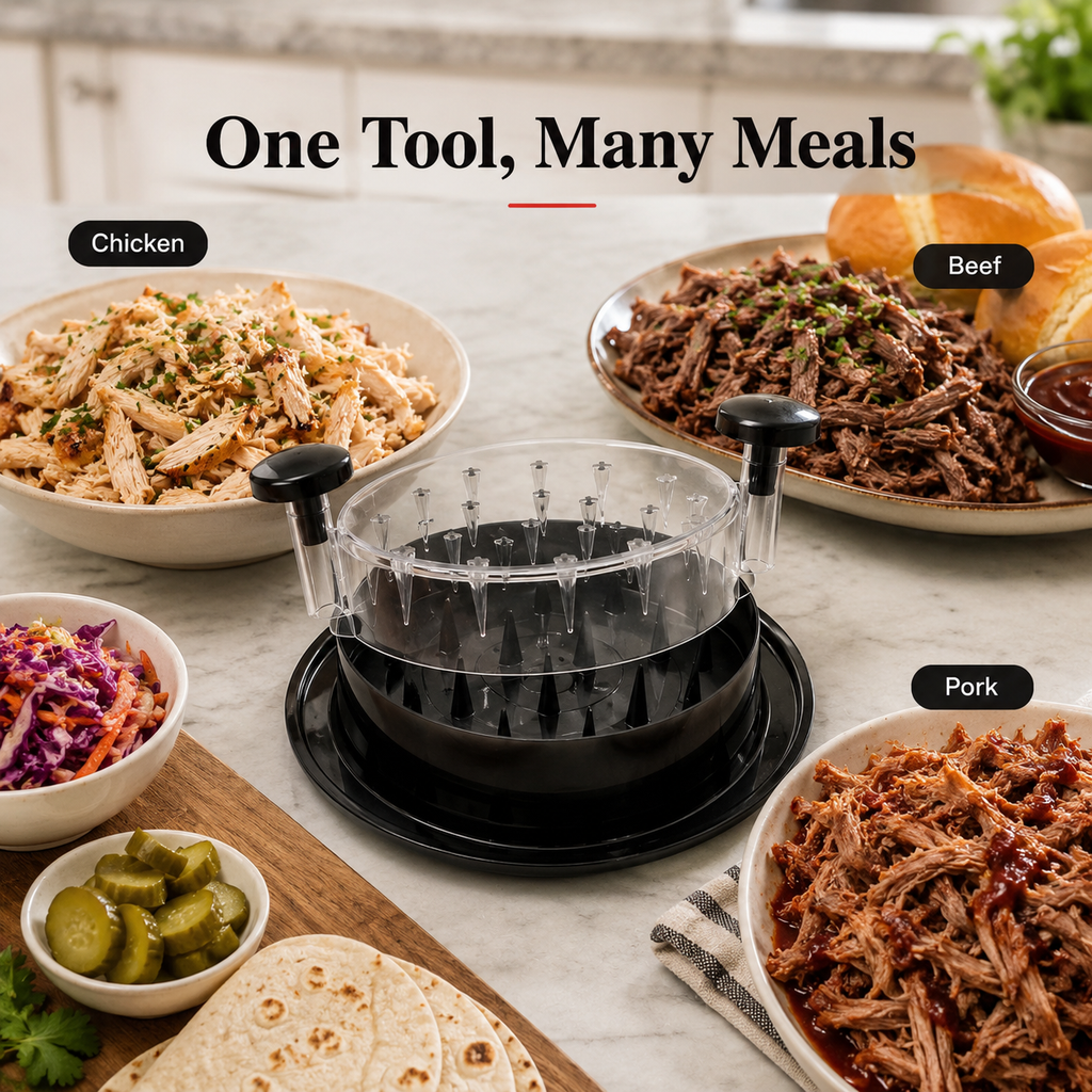 Easy-Twist Meat Shredder – Quick Chicken, Beef & Pork Shredding Tool