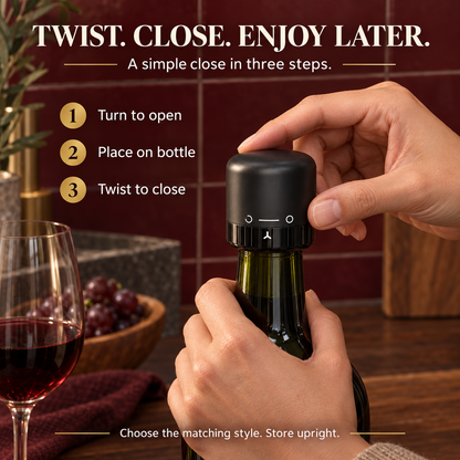 Twist-Lock Wine & Champagne Stoppers