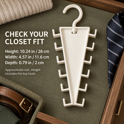Space-Saving V-Shaped Closet Organizer