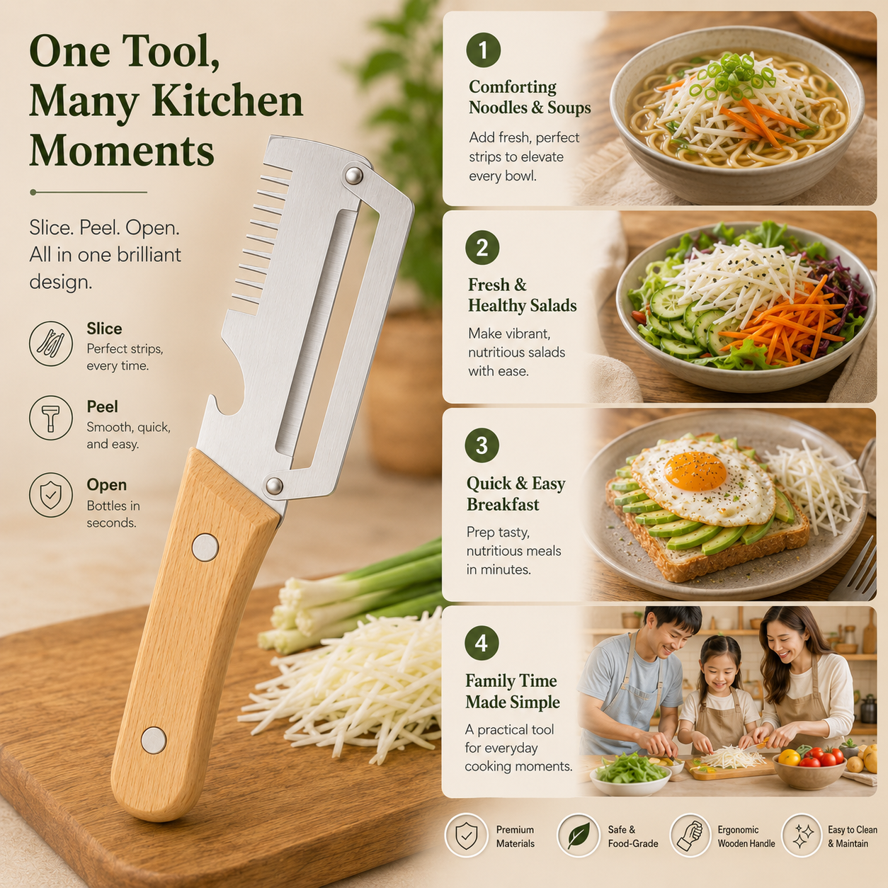 3-in-1 Kitchen Slicer Tool