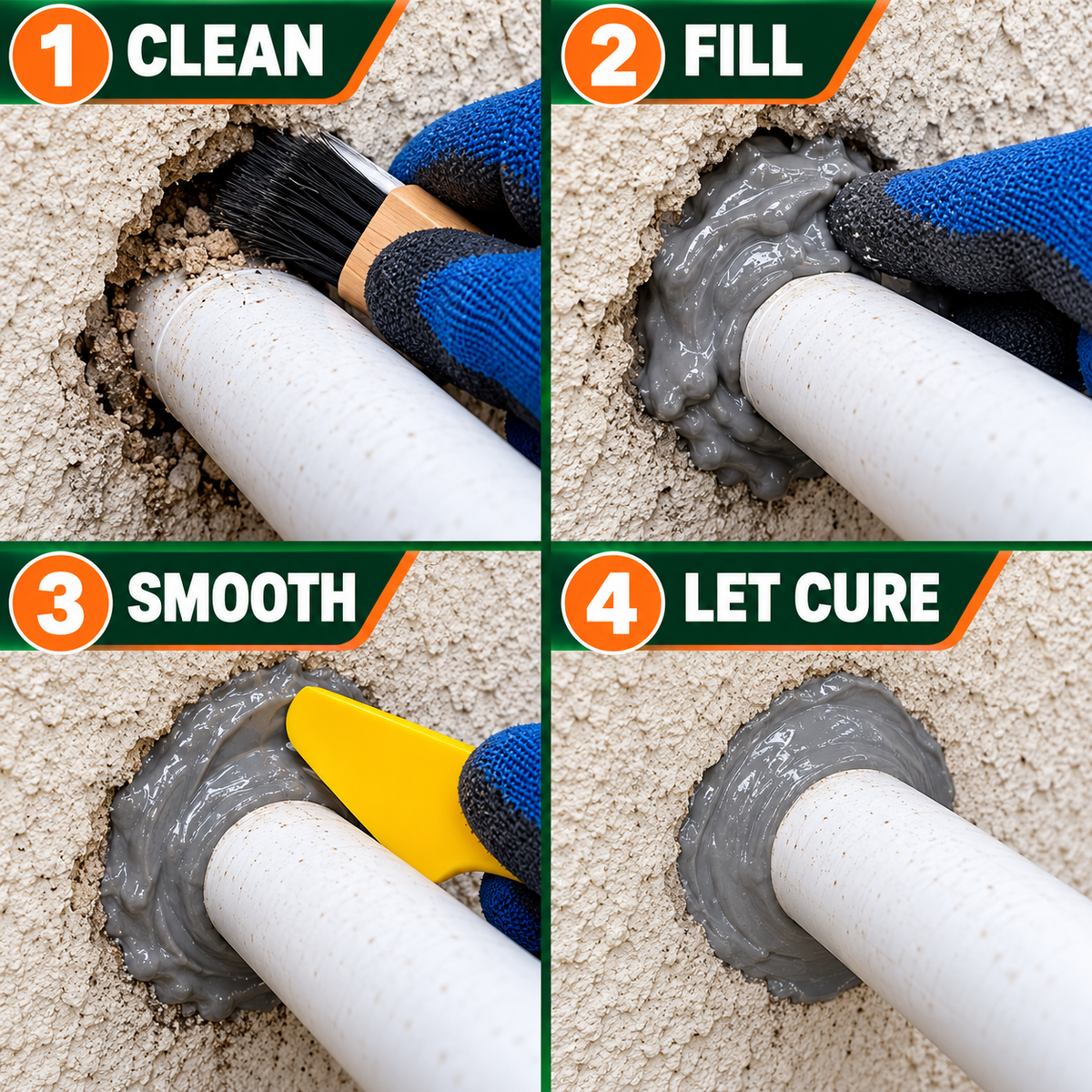 Rodent Block Sealing Gel for Wall, Pipe & Cable Gaps