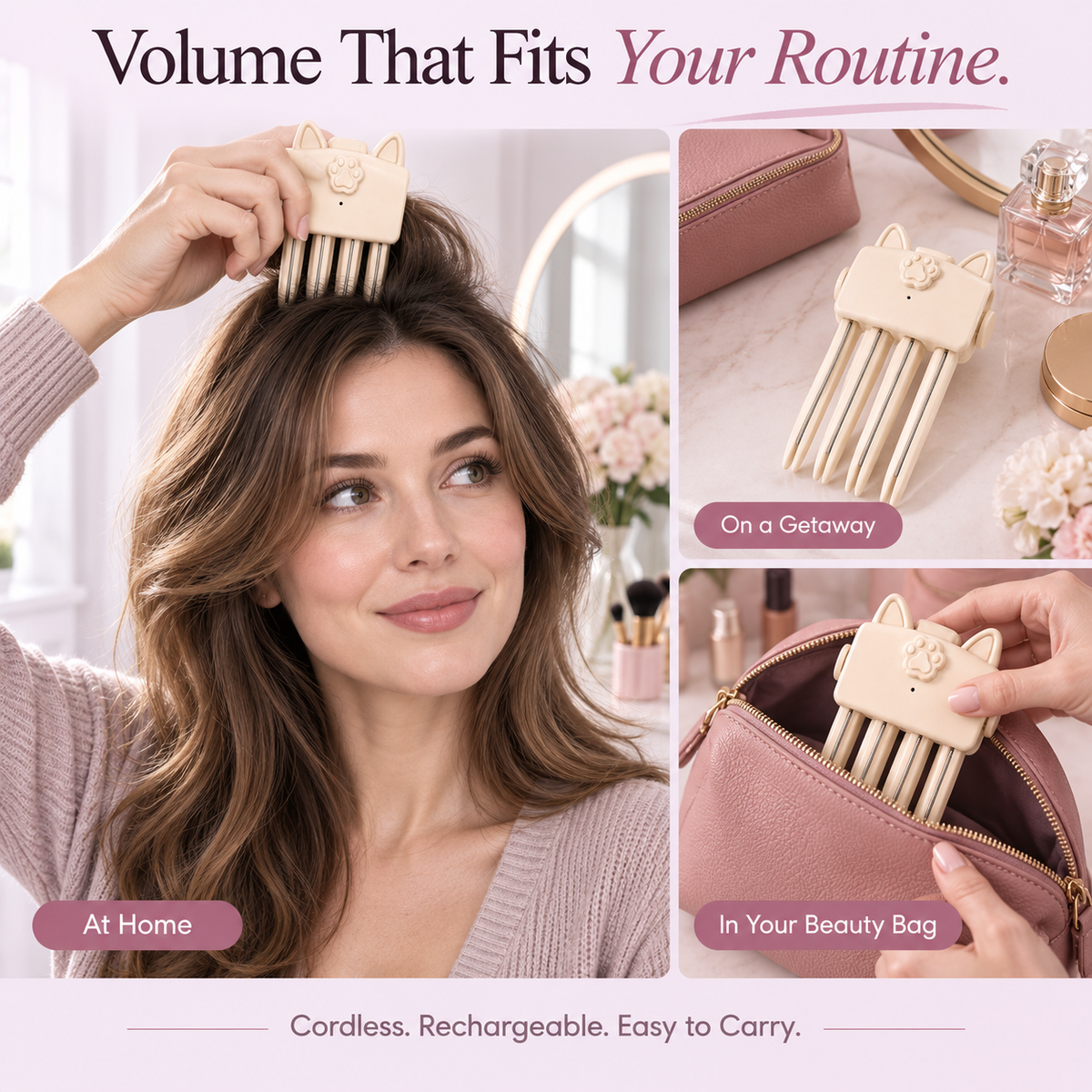 Cordless Heated Root Volumizer Clip