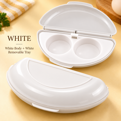 2-in-1 Microwave Egg Cooker with Removable Egg Tray