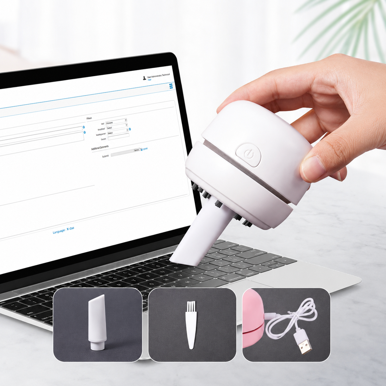 Portable Mini Desk Vacuum Cleaner