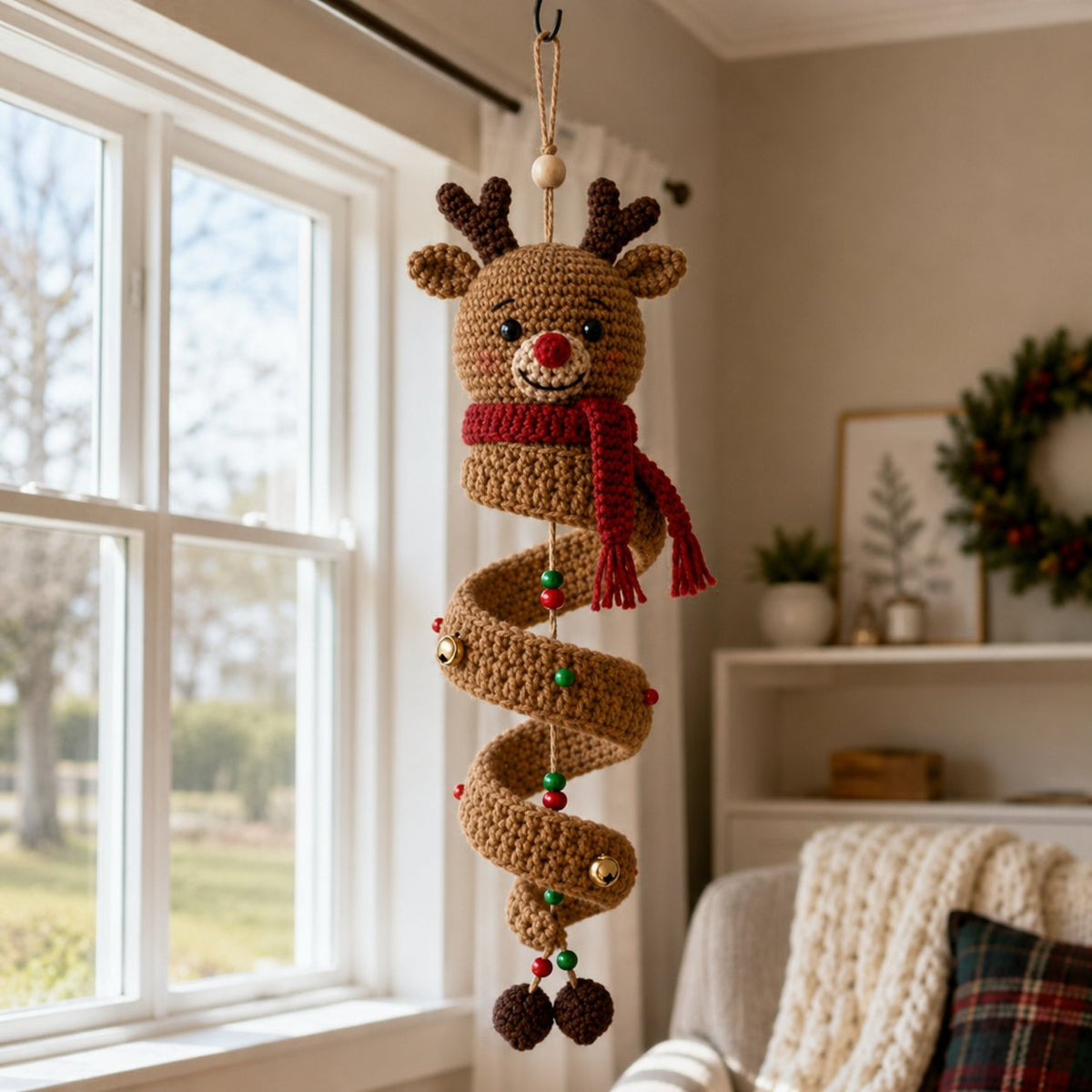 DIY Spiral Crochet Ornament Kit – Choose from 9 Seasonal Characters