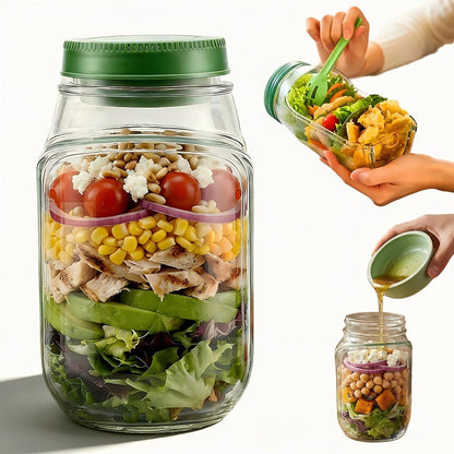 Side-Open Salad Jar-1000ML