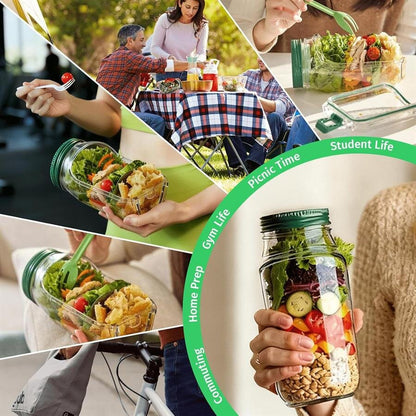 Side-Open Salad Jar-1000ML