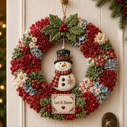 3D Fabric Christmas Wreath DIY Kit – 6 Festive Designs