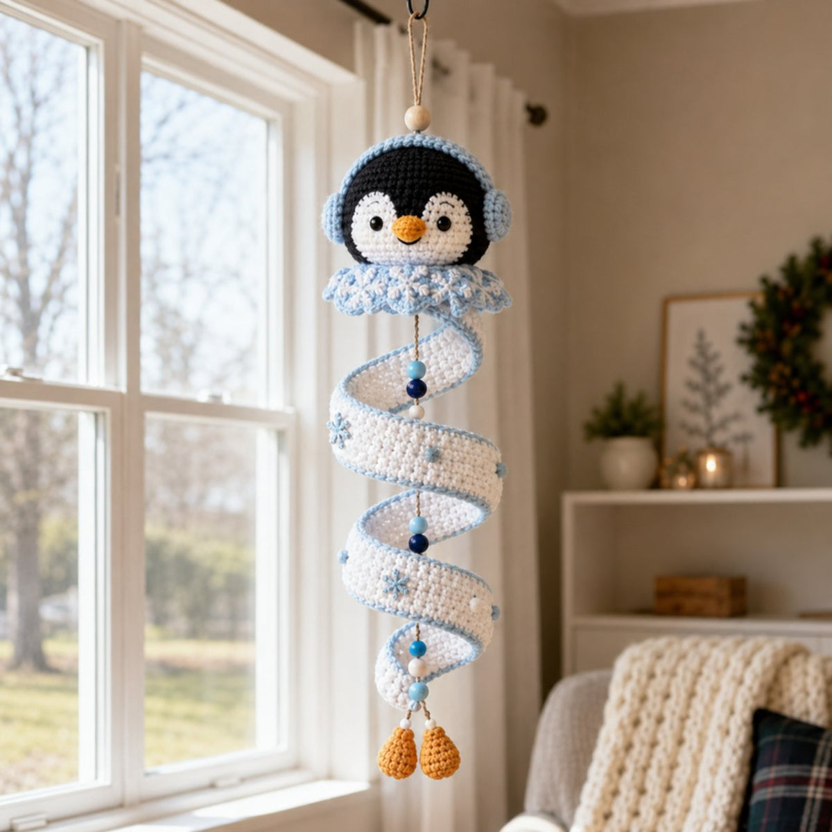 DIY Spiral Crochet Ornament Kit – Choose from 9 Seasonal Characters