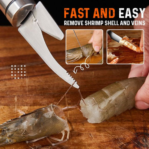 5-in-1 Shrimp Peeler, Deveiner & Seafood Prep Knife