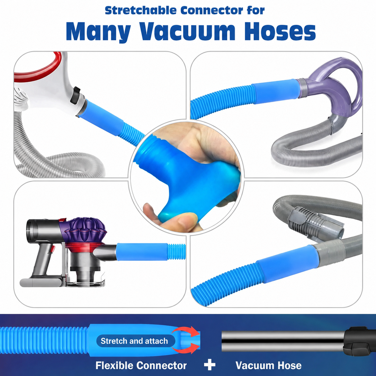 💥LAST DAY SALE 39% OFF💥Flexible Dryer Vent Cleaner Vacuum Attachment