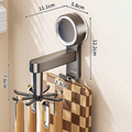 Multi-Purpose 360° Rotating Suction Hook Organizer